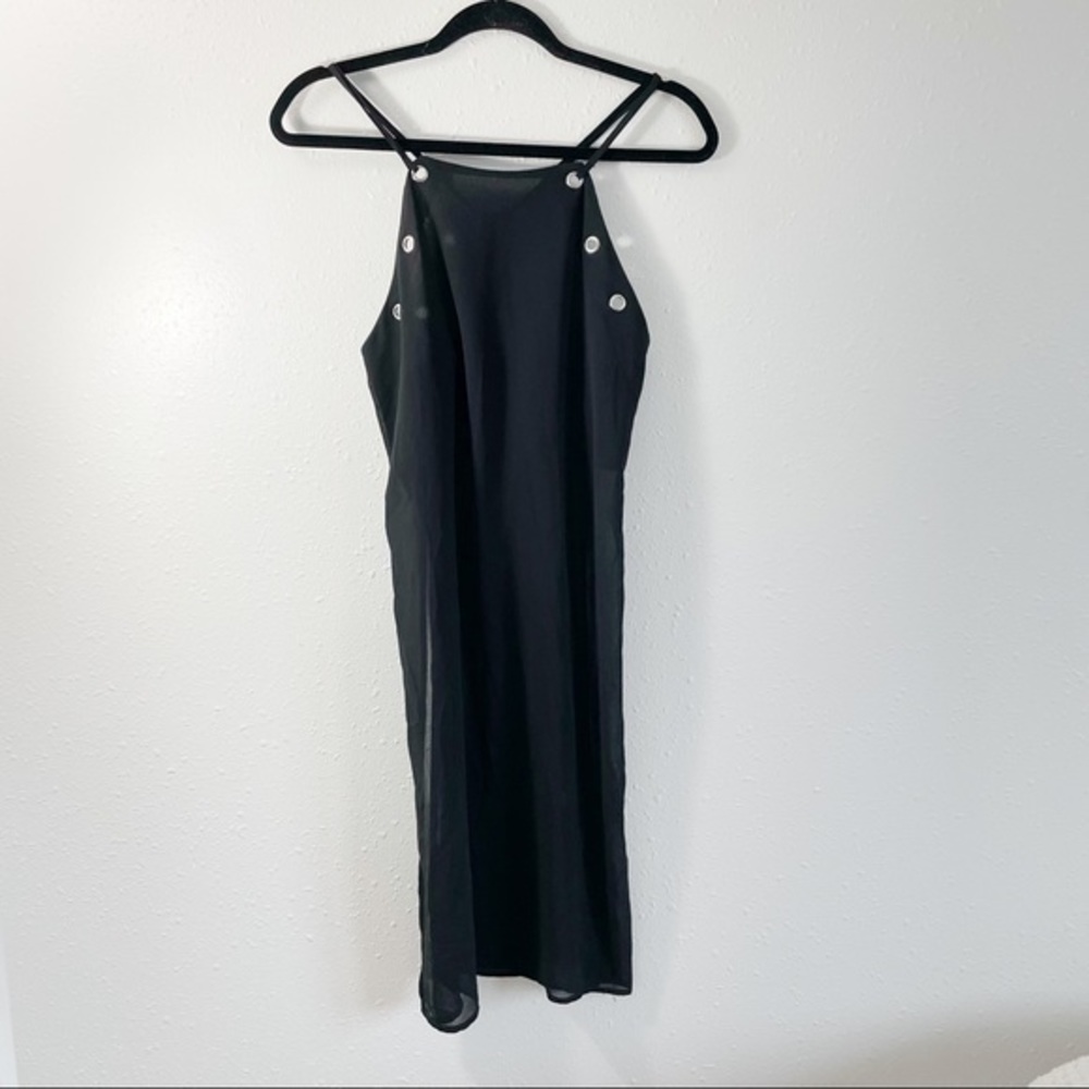 Black sheer‎ swim suit cover up xs